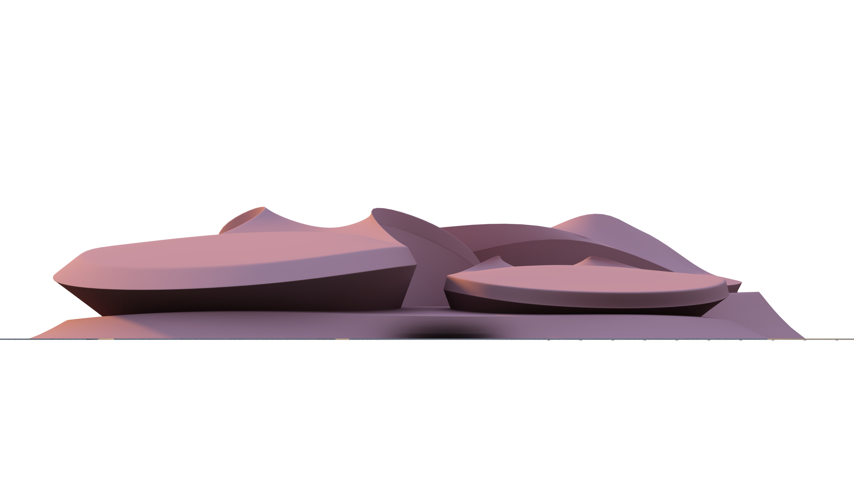 Water Museum  Futuristic building  3D model_6