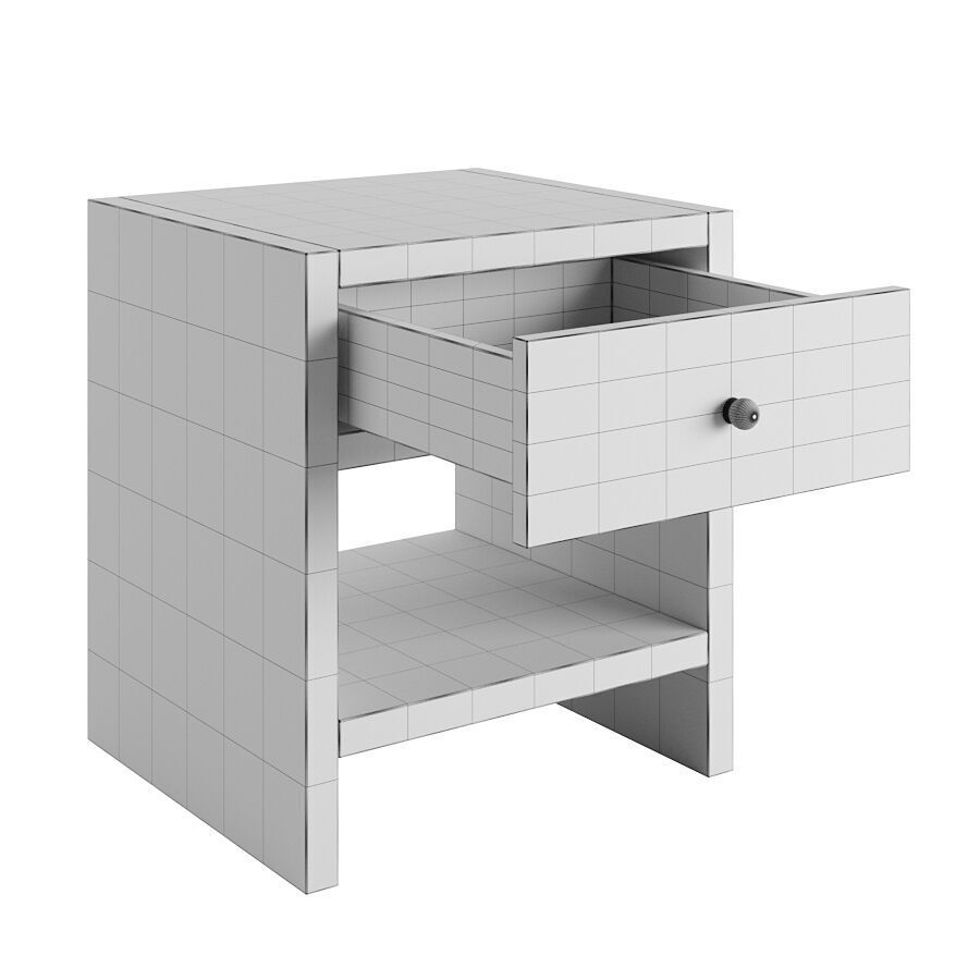 Wood Side Table Noveau Free 3D model_7