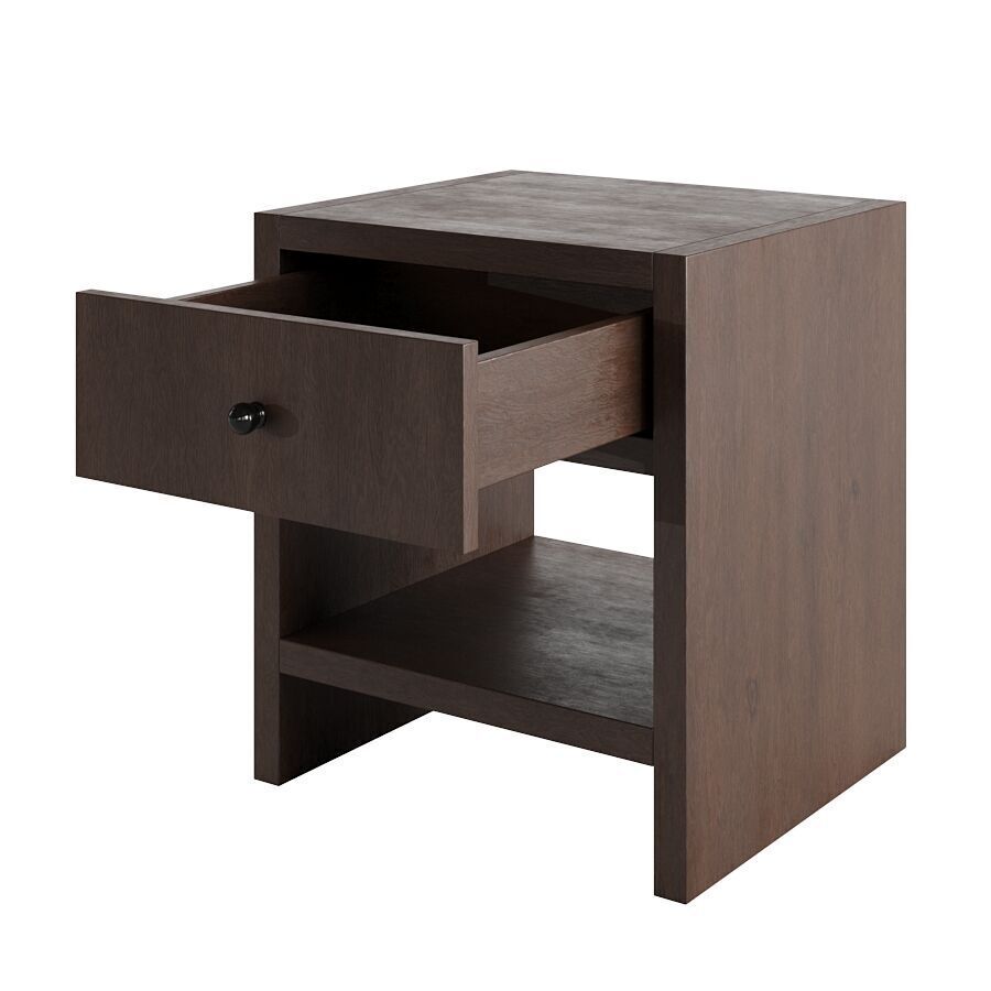 Wood Side Table Noveau Free 3D model_5