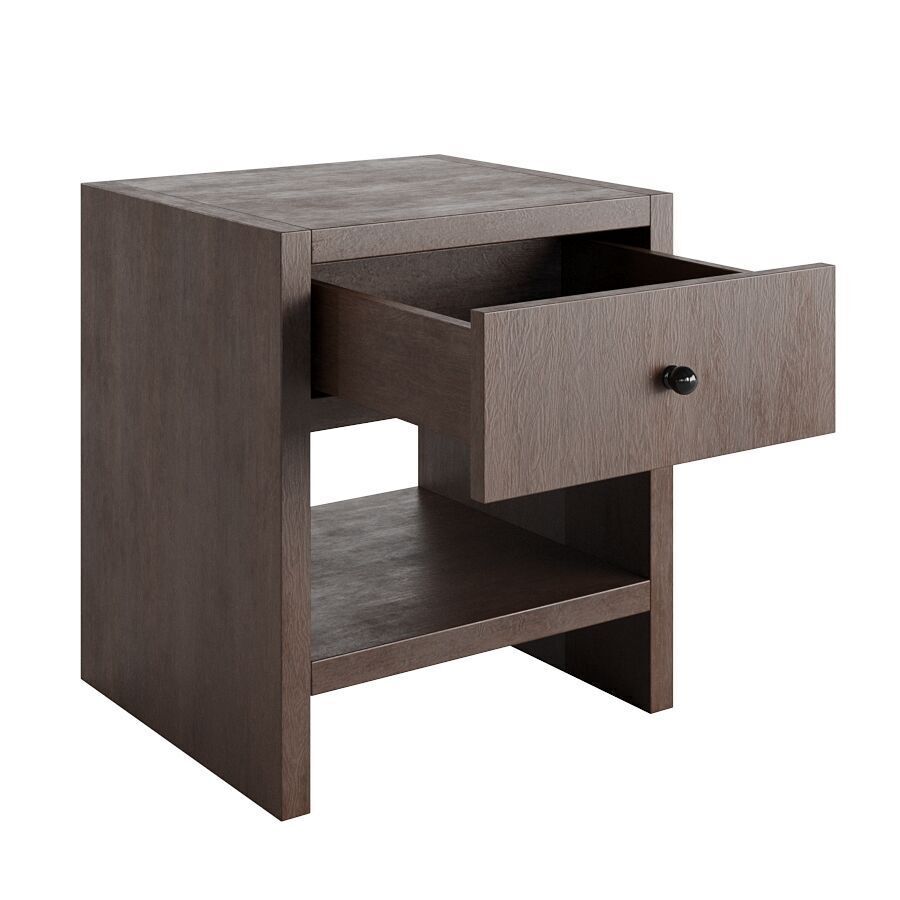 Wood Side Table Noveau Free 3D model_3