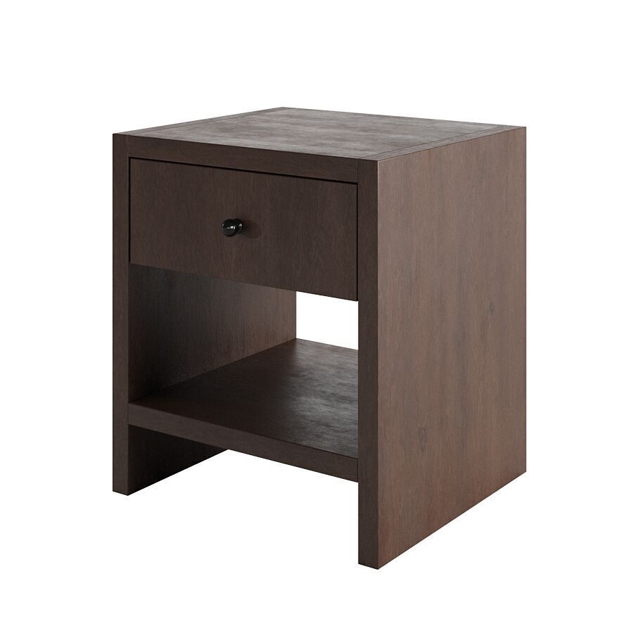 Wood Side Table Noveau Free 3D model_2