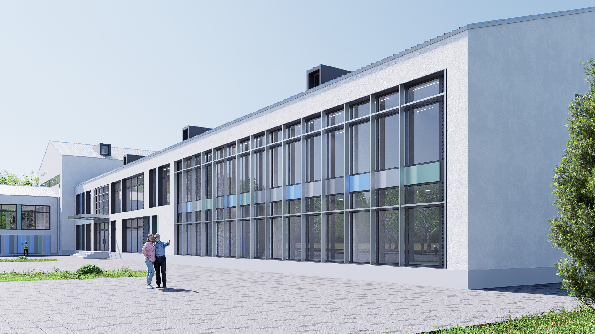 school Low-poly 3D model_11