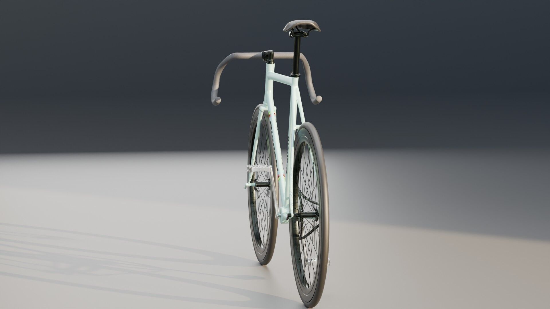 Bianchi Fixed Bike 3D model_3