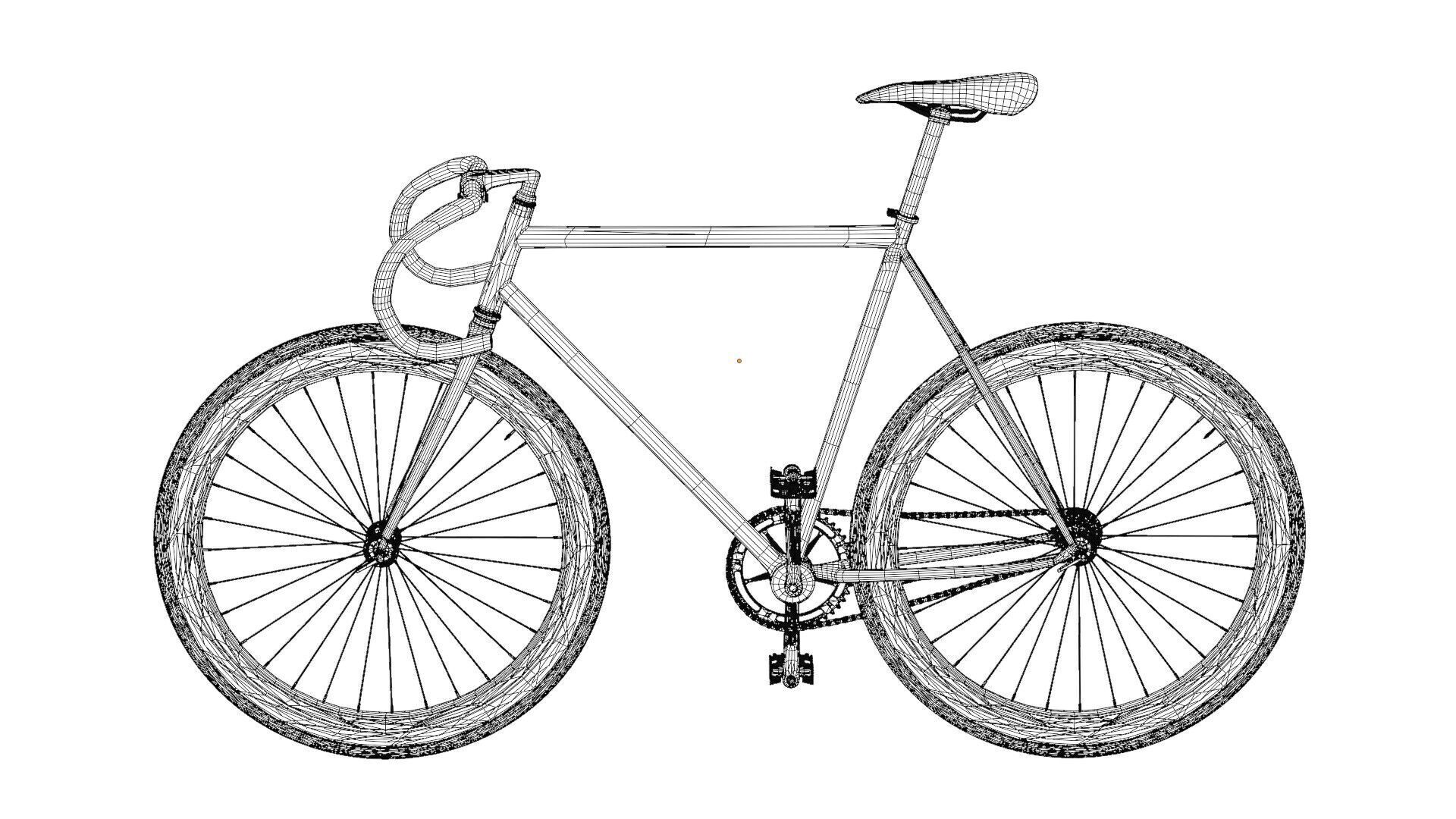 Bianchi Fixed Bike 3D model_9