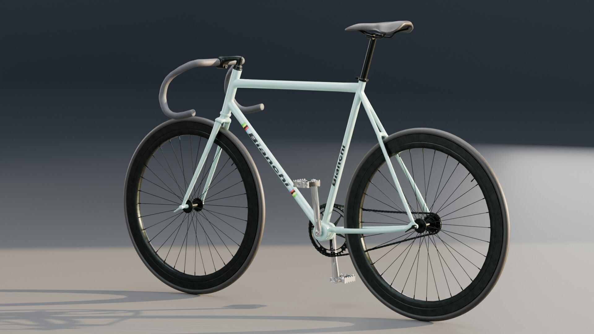 Bianchi Fixed Bike 3D model_1