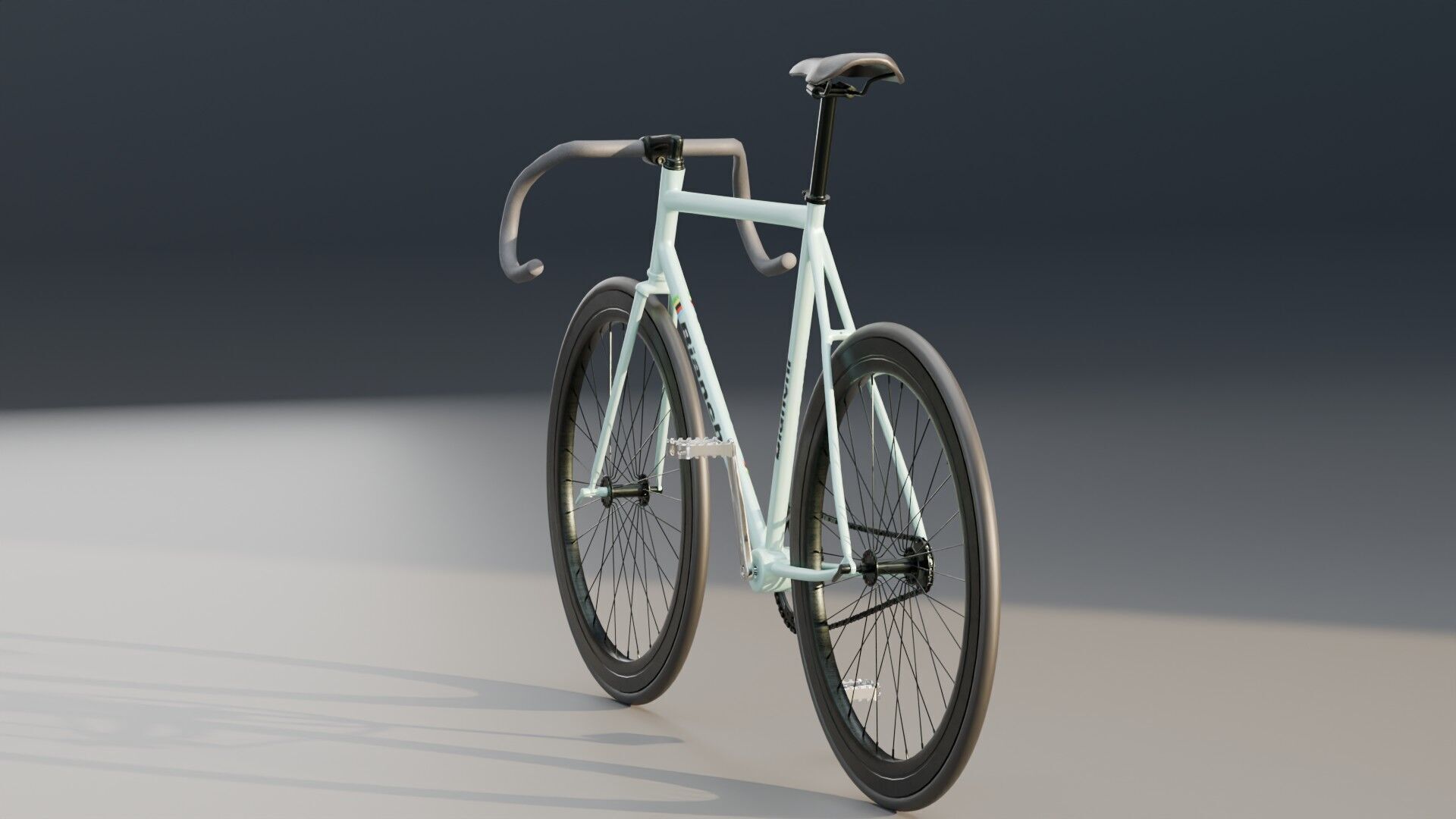 Bianchi Fixed Bike 3D model_2