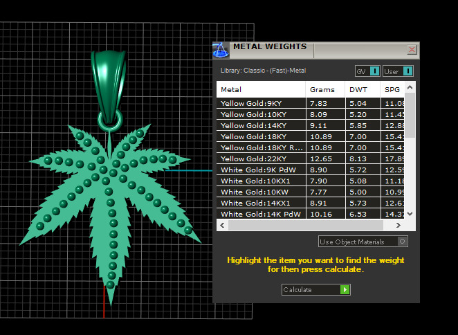  Gold Color Leaf  PANDANT 3D PRINTABLE MODAL  3D print model_3