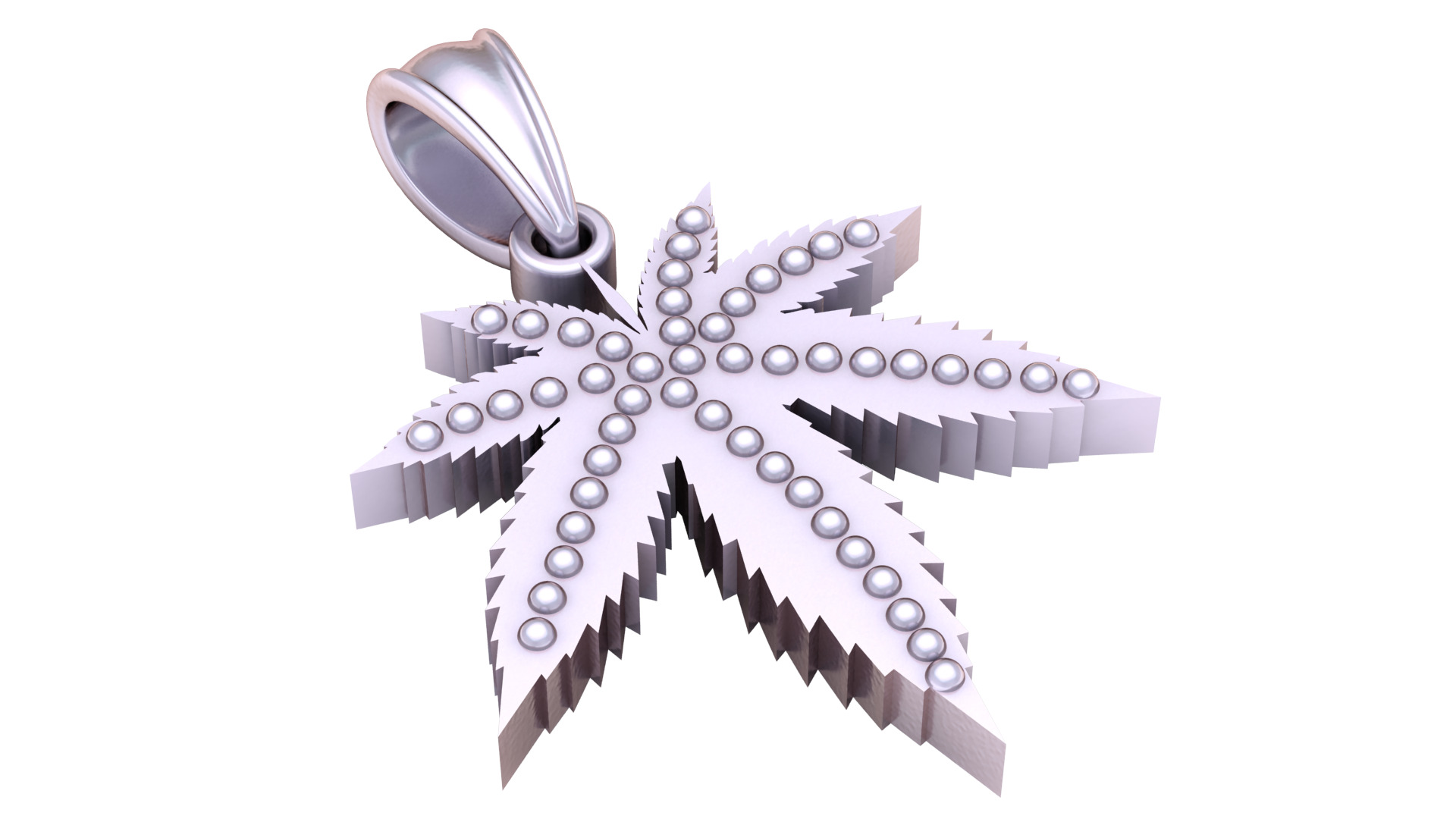  Gold Color Leaf  PANDANT 3D PRINTABLE MODAL  3D print model_2