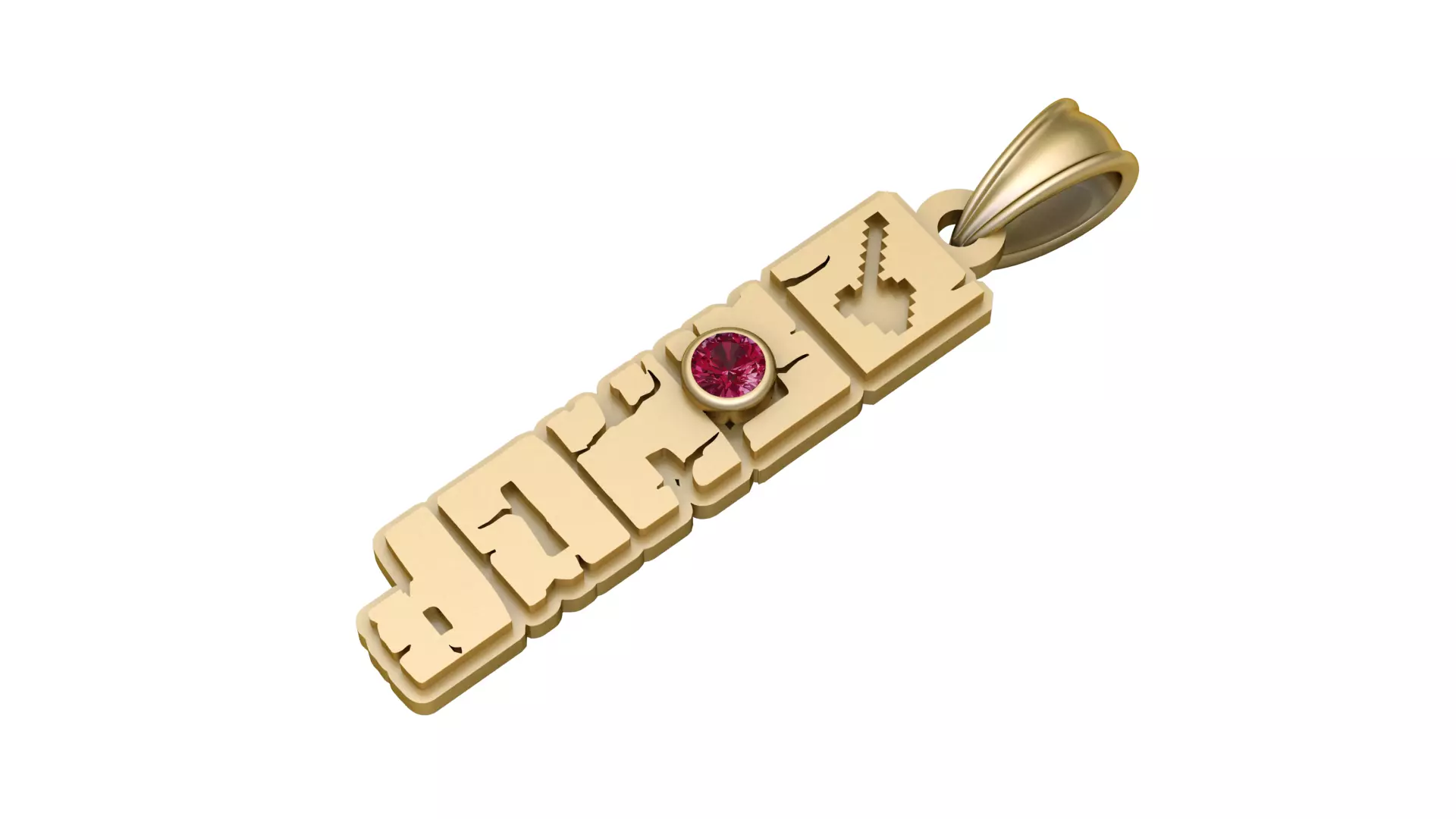 Eden Presley PANDANT 3D PRINTABLE MODAL  3D print model_0