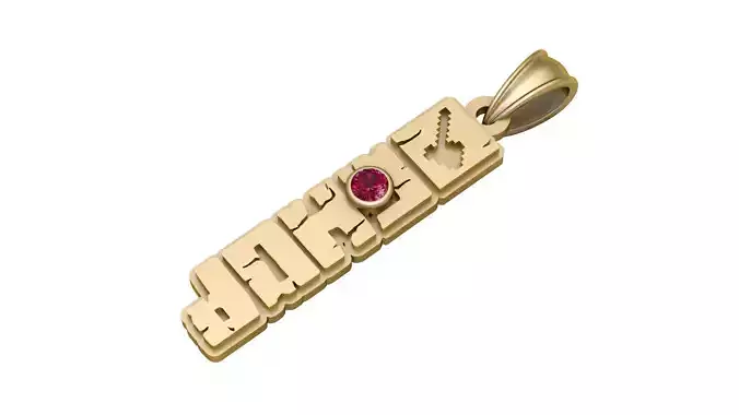 Eden Presley PANDANT 3D PRINTABLE MODAL 3D print model