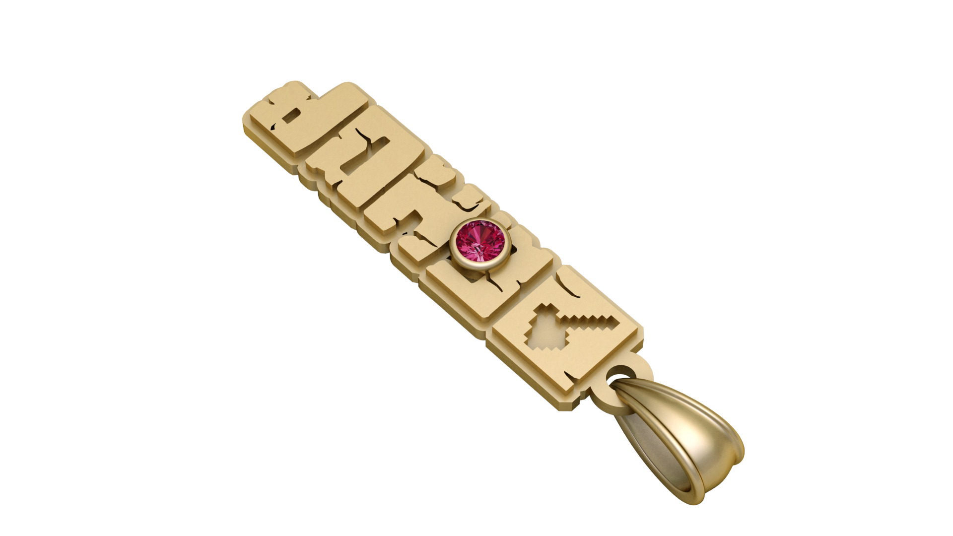 Eden Presley PANDANT 3D PRINTABLE MODAL  3D print model_1