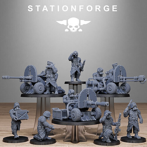 GrimGuard Battle Weapons 2 3D print model