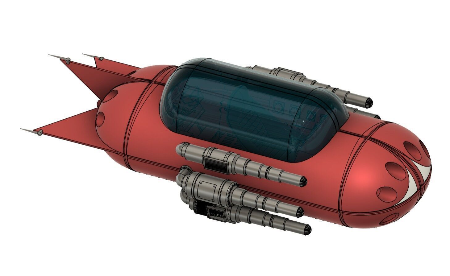 MOBQUET LANDSPEEDER CANTINA BAND BACKGROUND SPEEDER 3D print model_1