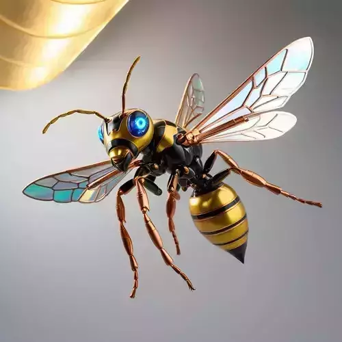 Mechanical Yellow Jacket Wasp