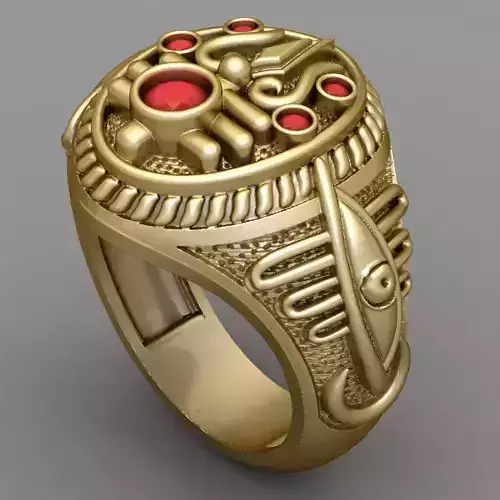 Antique Shiva Gents Ring