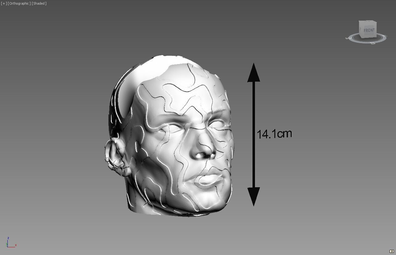 Human modern Ps5 controller stand 3D print model_3