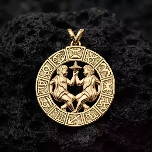 Horoscope Gemini Pendant v2