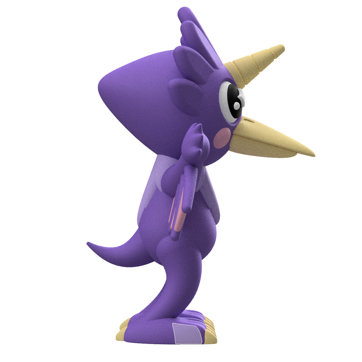 Cute Cryptid Van Meter Visitor 3D Printable Monster Figure  3D print model_3