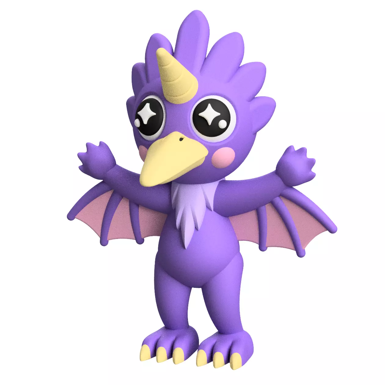 Cute Cryptid Van Meter Visitor 3D Printable Monster Figure  3D print model_0