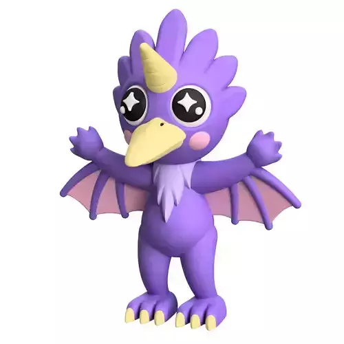 Cute Cryptid Van Meter Visitor 3D Printable Monster Figure  3D print model
