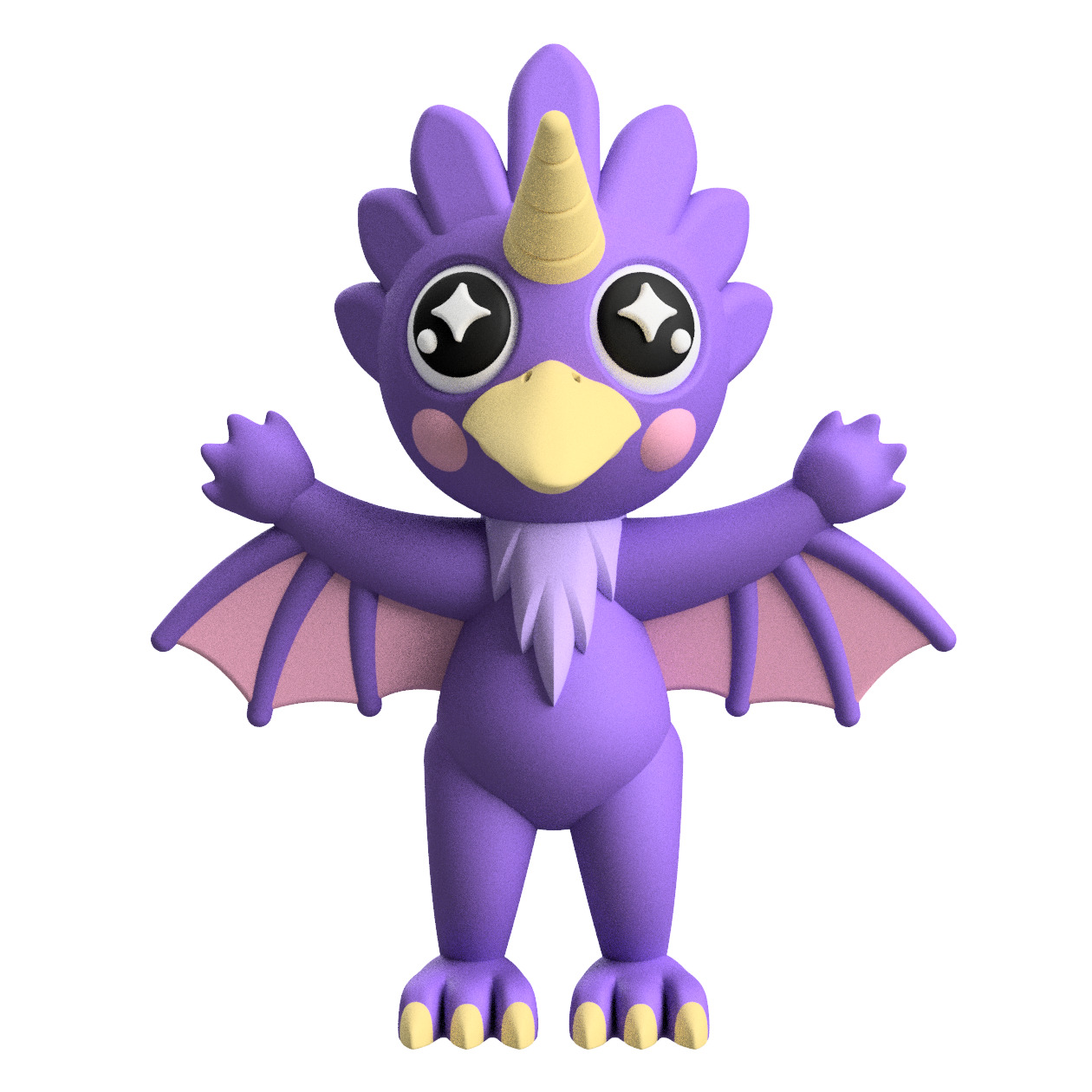 Cute Cryptid Van Meter Visitor 3D Printable Monster Figure  3D print model_1