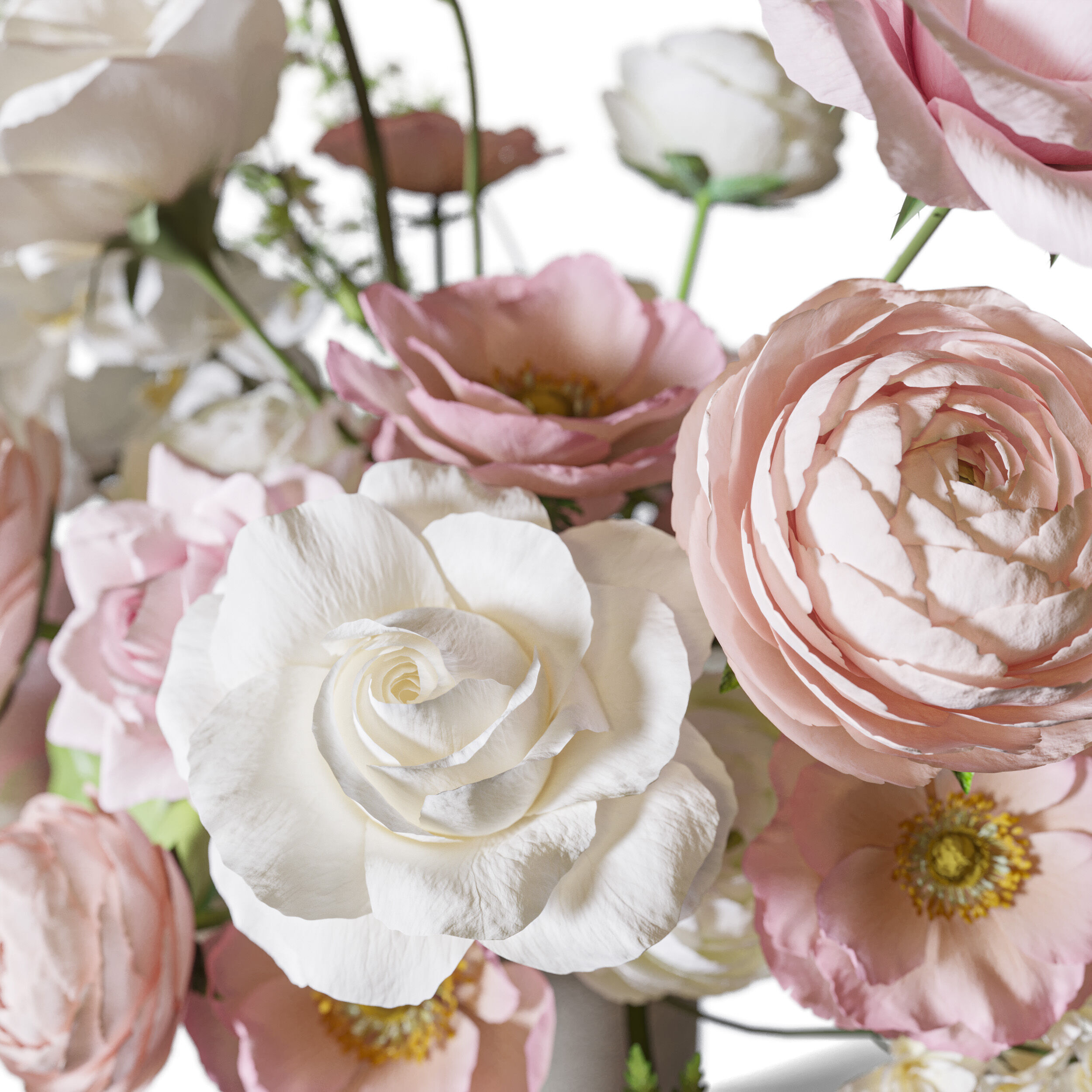 Flower Set 097 3D model_5