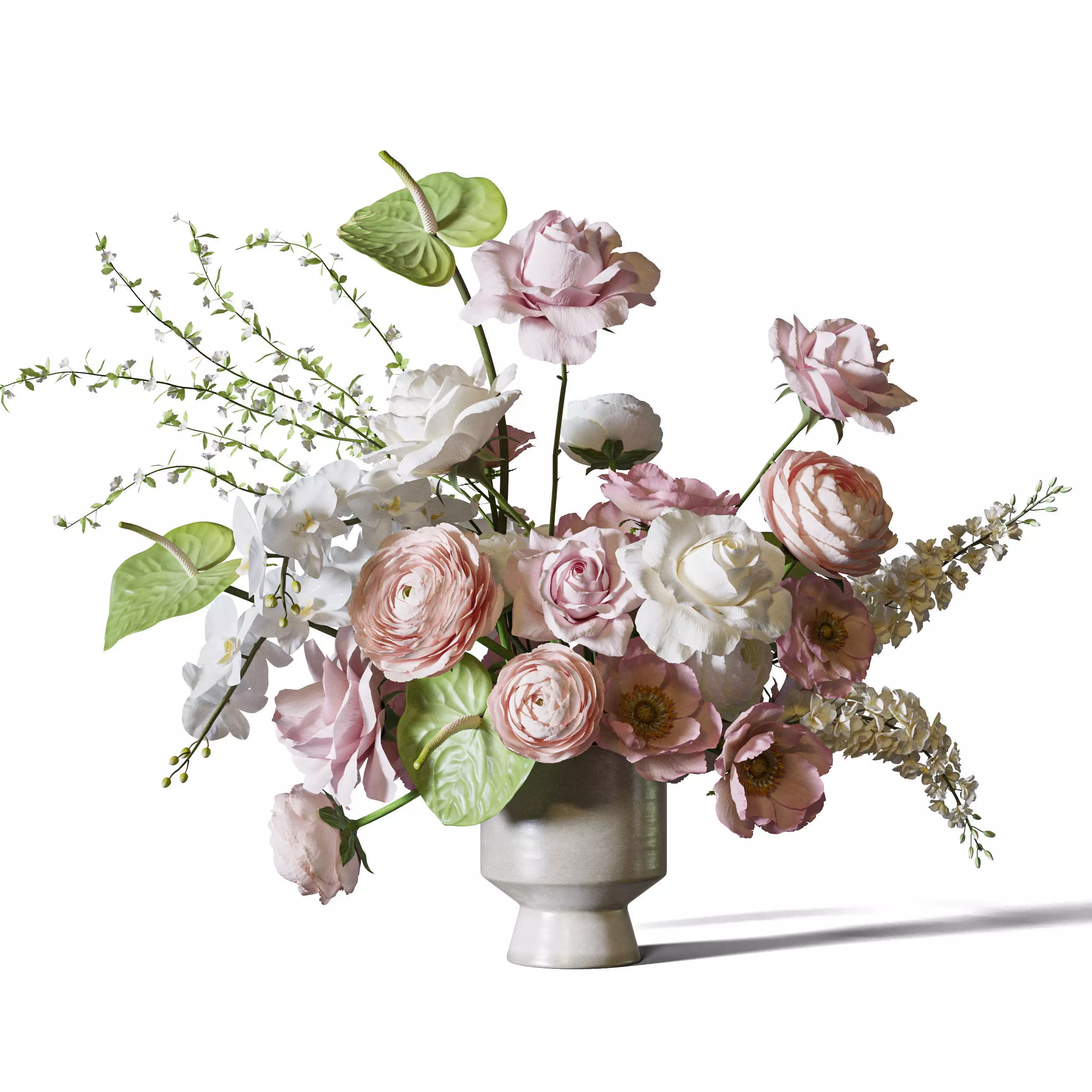 Flower Set 097 3D model_0