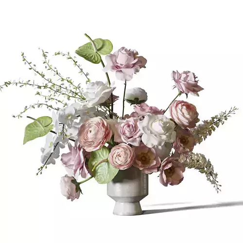 Flower Set 097 3D model