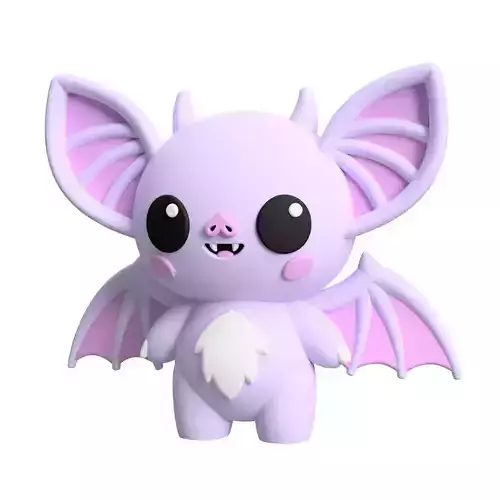 Cute Cryptid Vampire Bat 3D Printable Figure Bat Monster 3D print model