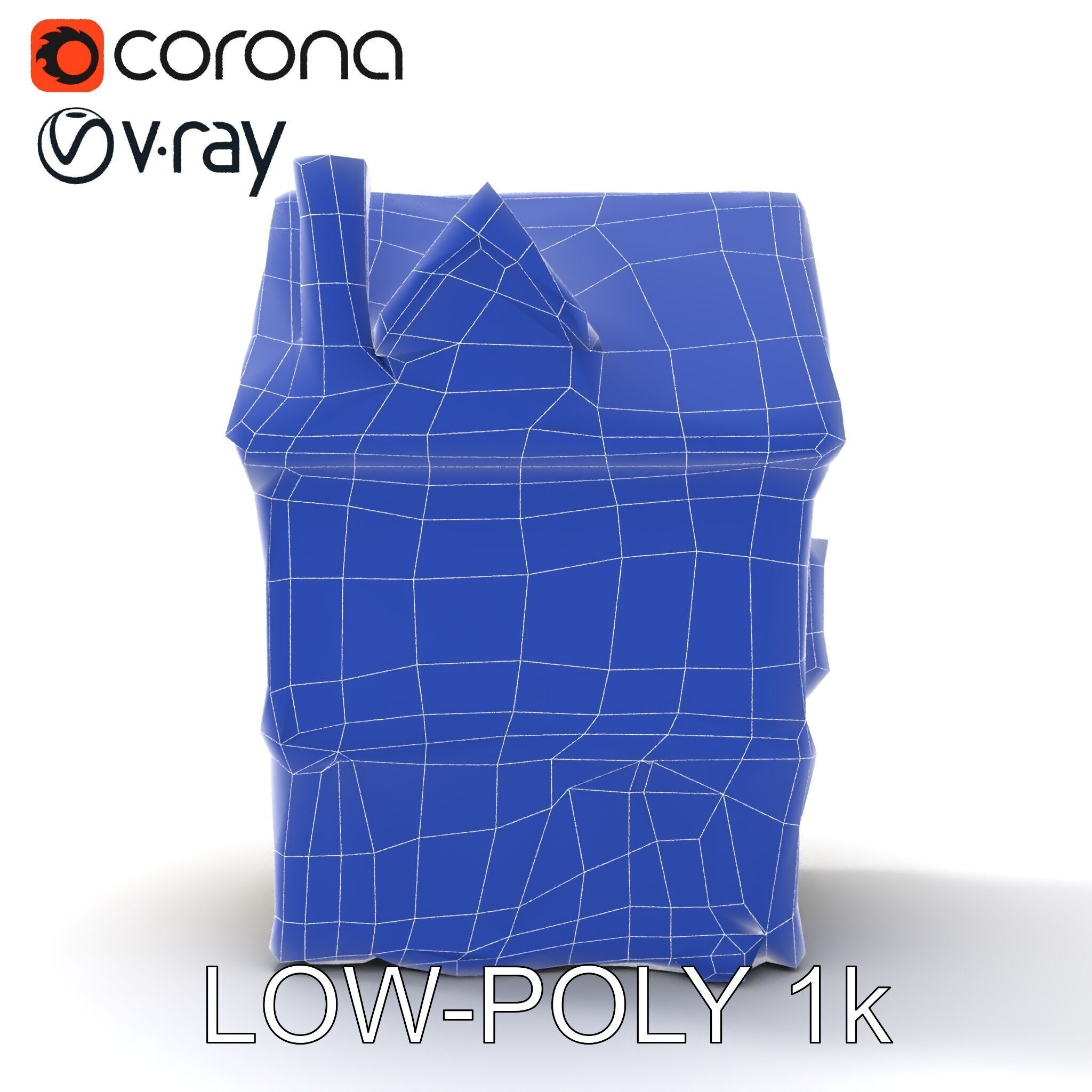 Medieval Timbered House Model Pack Low-poly 3D model_31