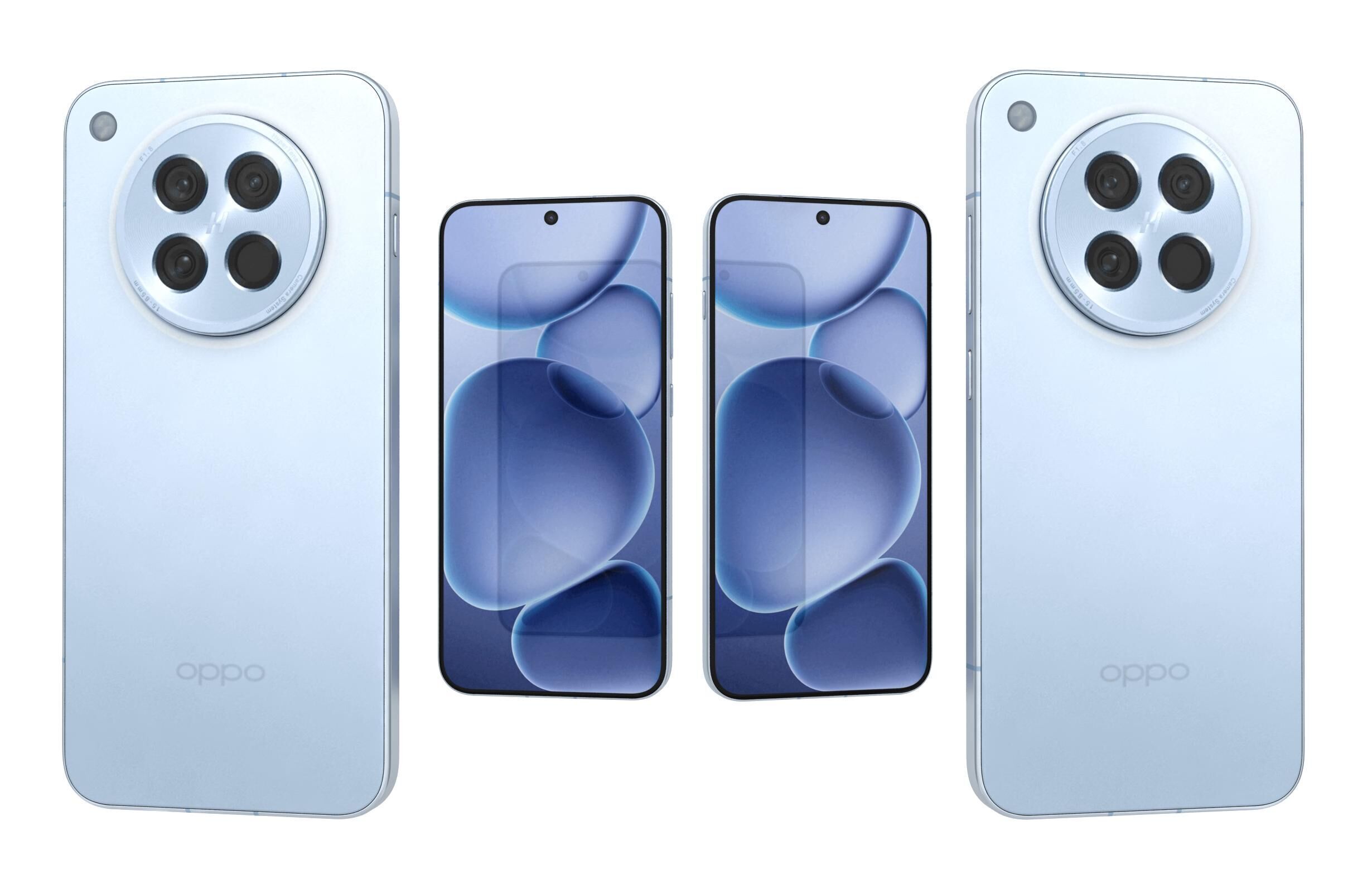 OPPO Find X8s Island Blue 3D model_3