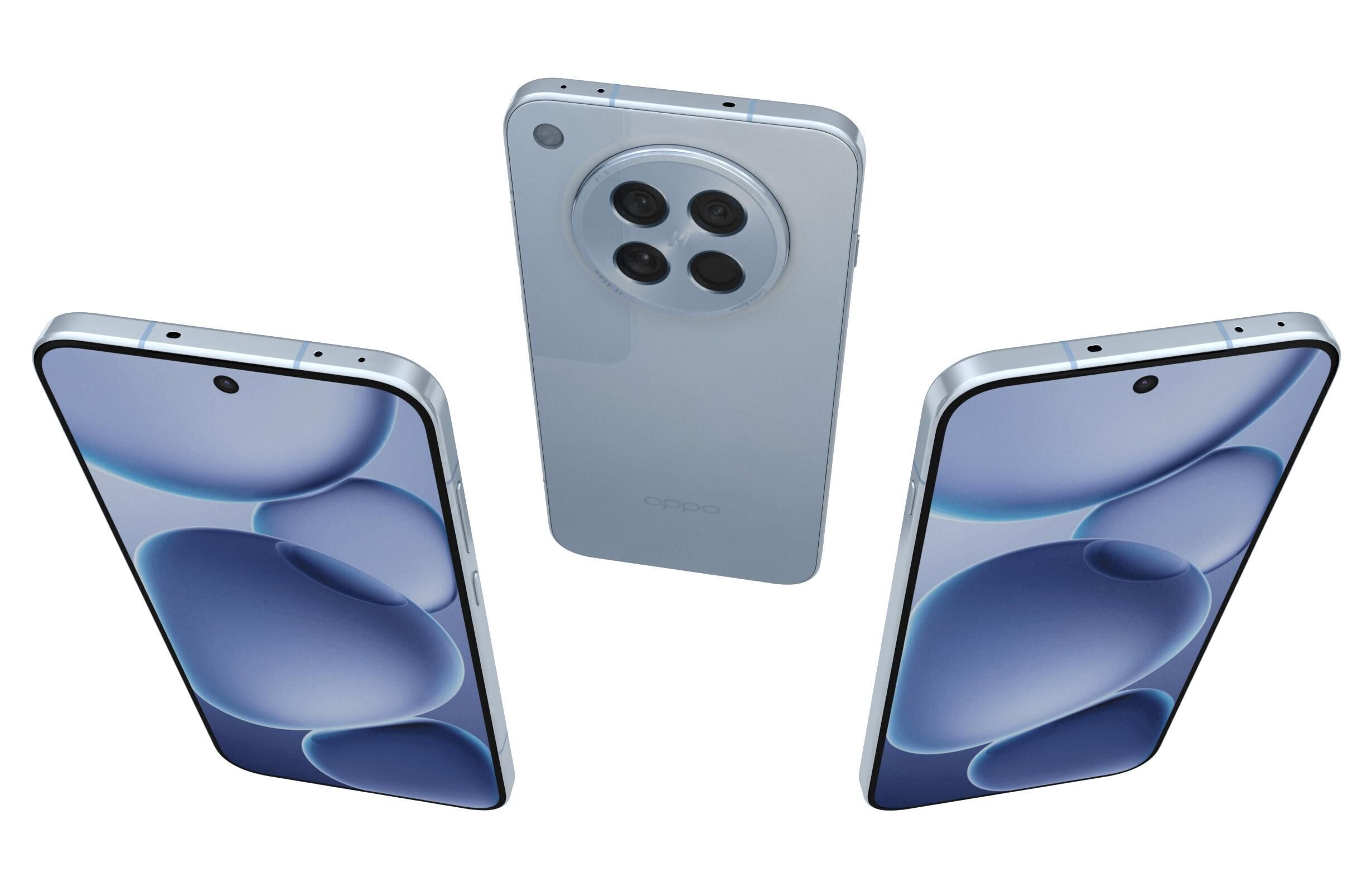 OPPO Find X8s Island Blue 3D model_1