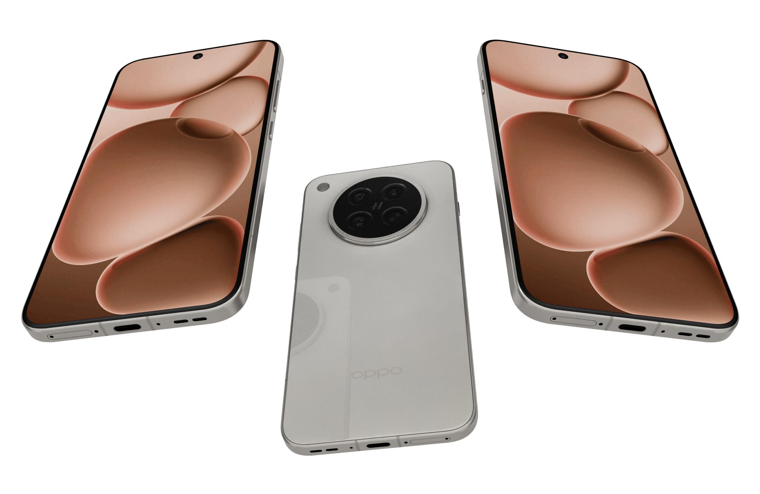 OPPO Find X8s Moonlight White 3D model_2