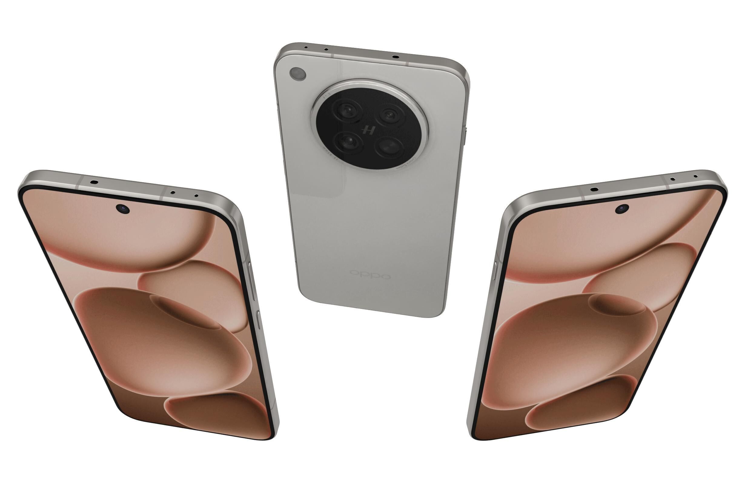 OPPO Find X8s Moonlight White 3D model_1