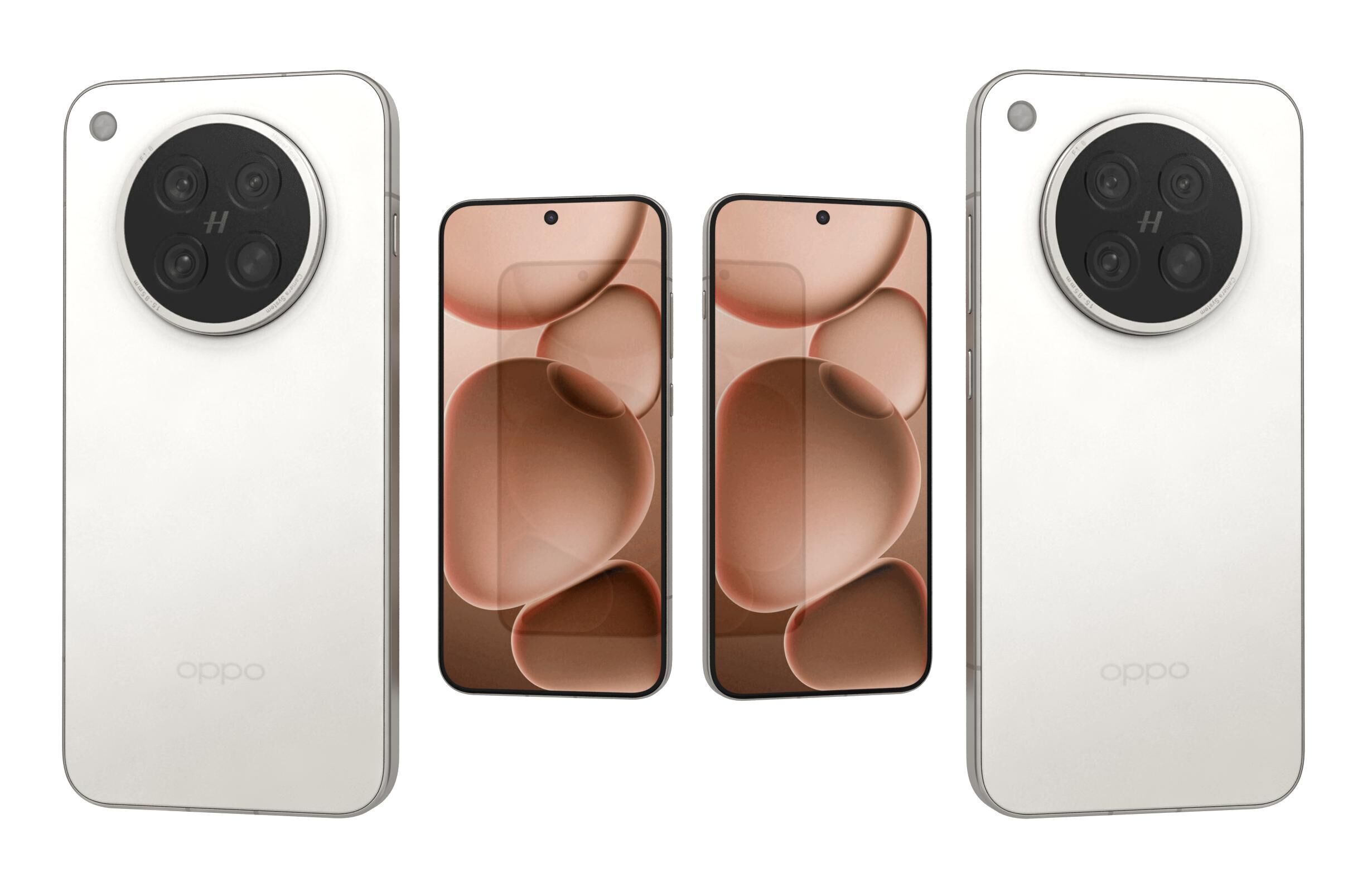 OPPO Find X8s Moonlight White 3D model_3