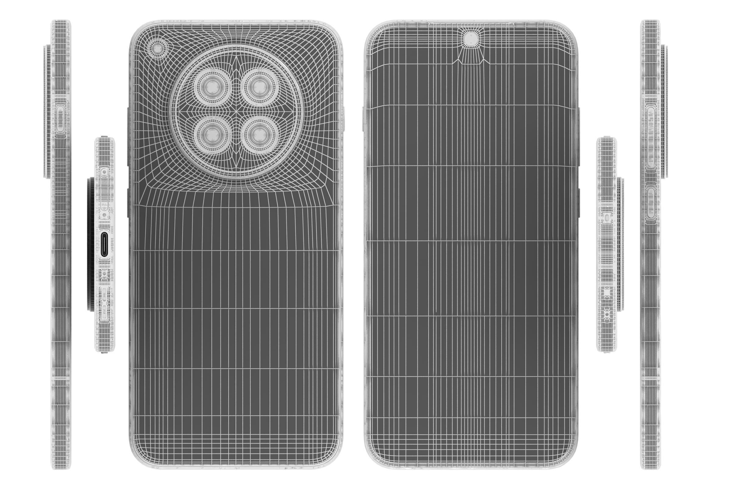 OPPO Find X8s Moonlight White 3D model_17