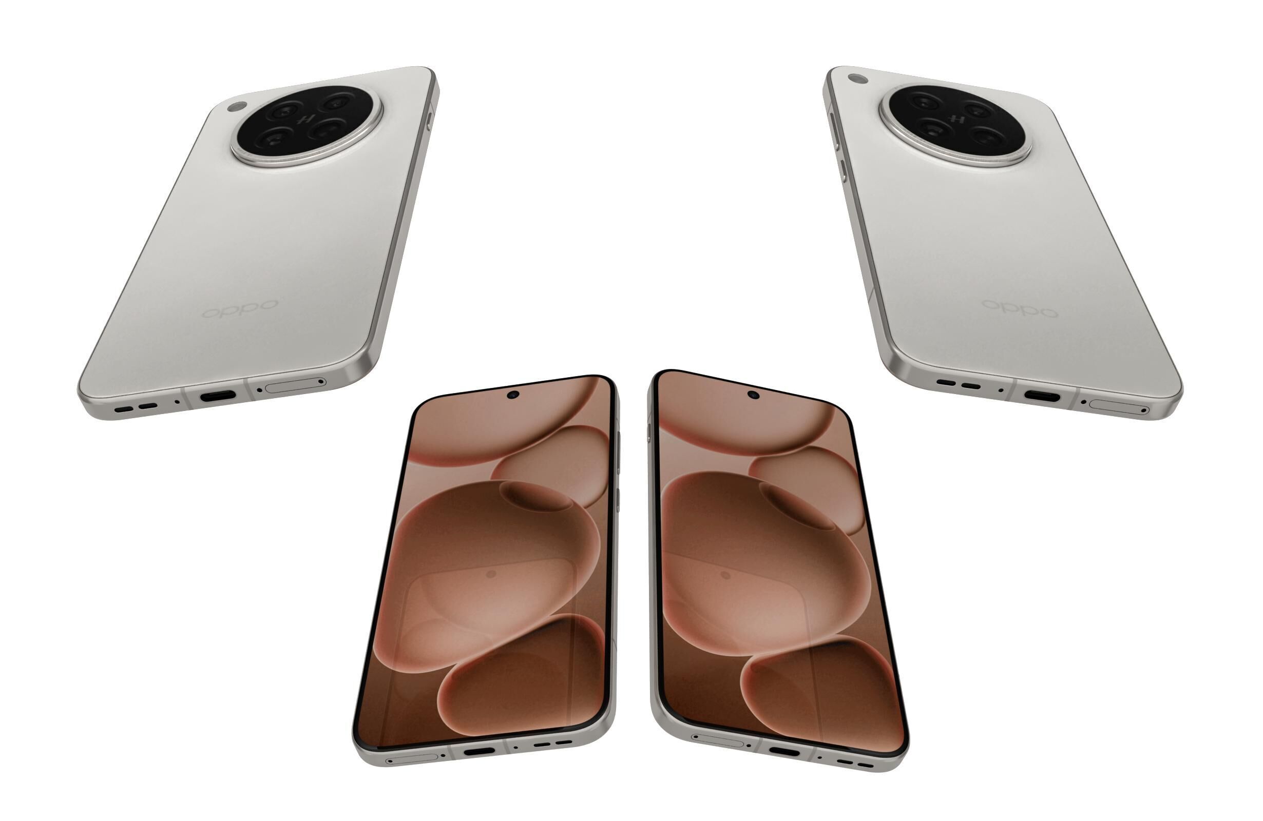 OPPO Find X8s Moonlight White 3D model_5