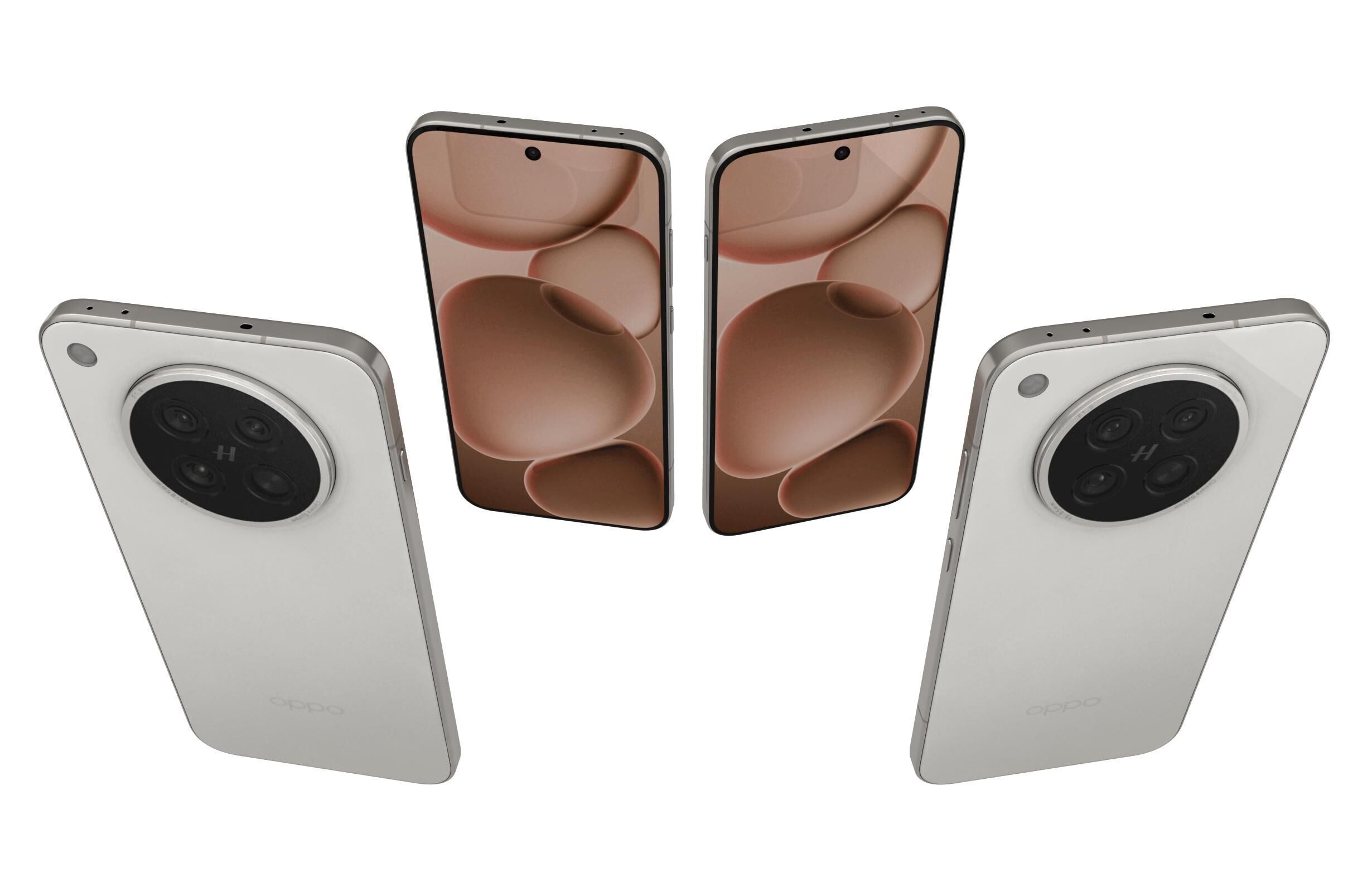 OPPO Find X8s Moonlight White 3D model_4