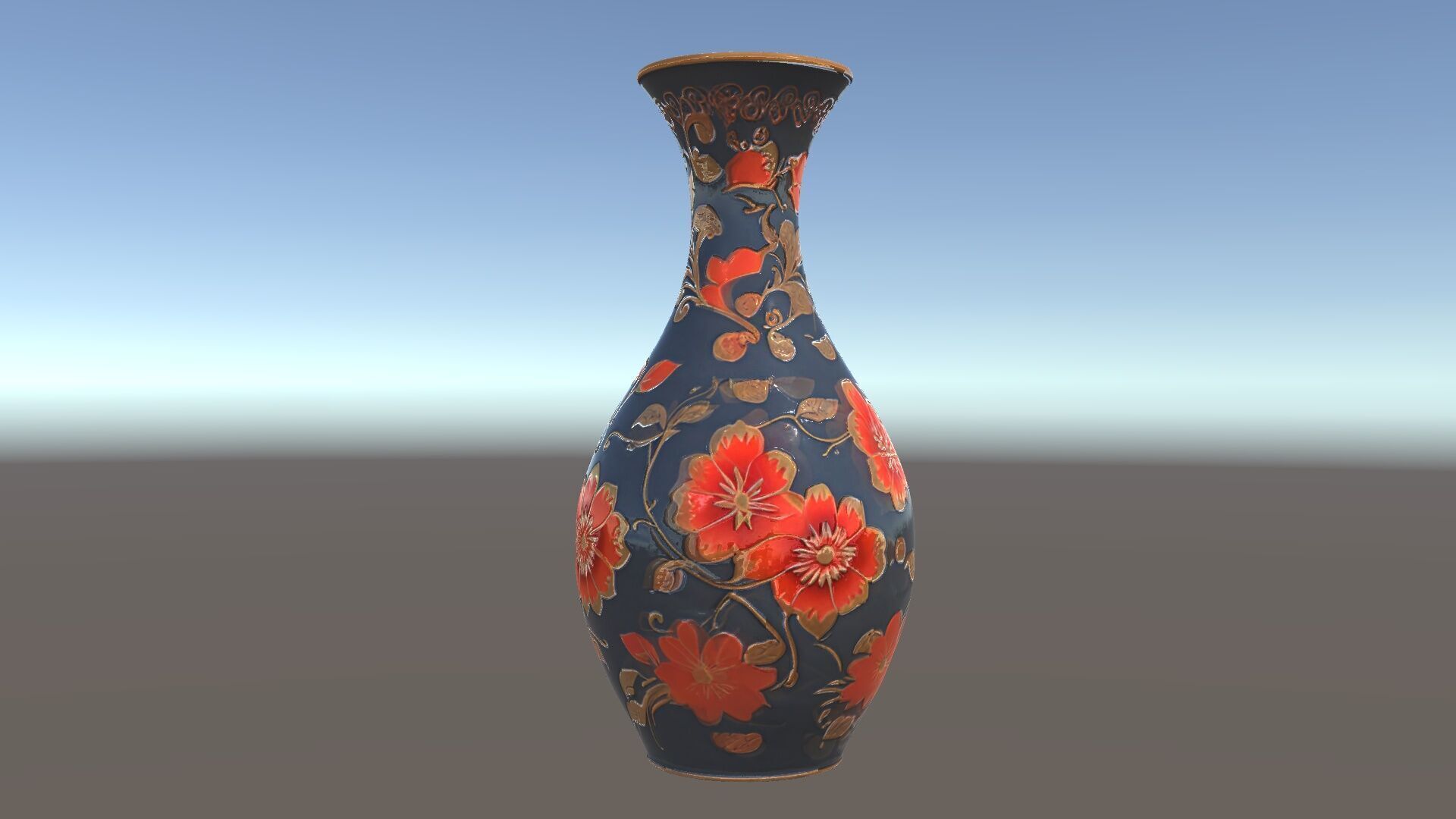 Decorative Floral Vase D Model Pack Low-poly 3D model_5