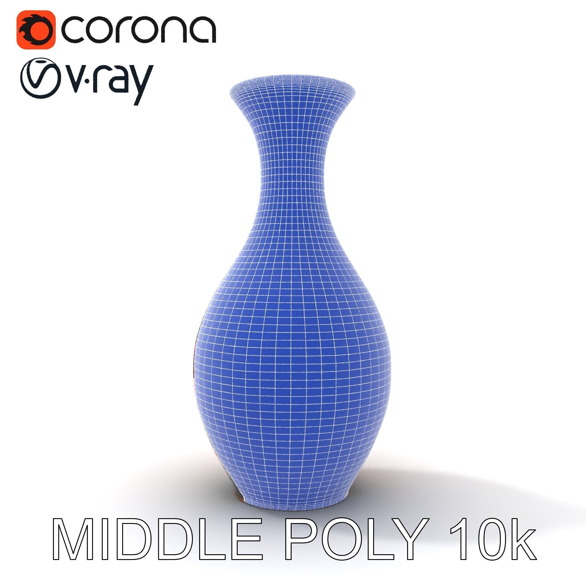Decorative Floral Vase D Model Pack Low-poly 3D model_17