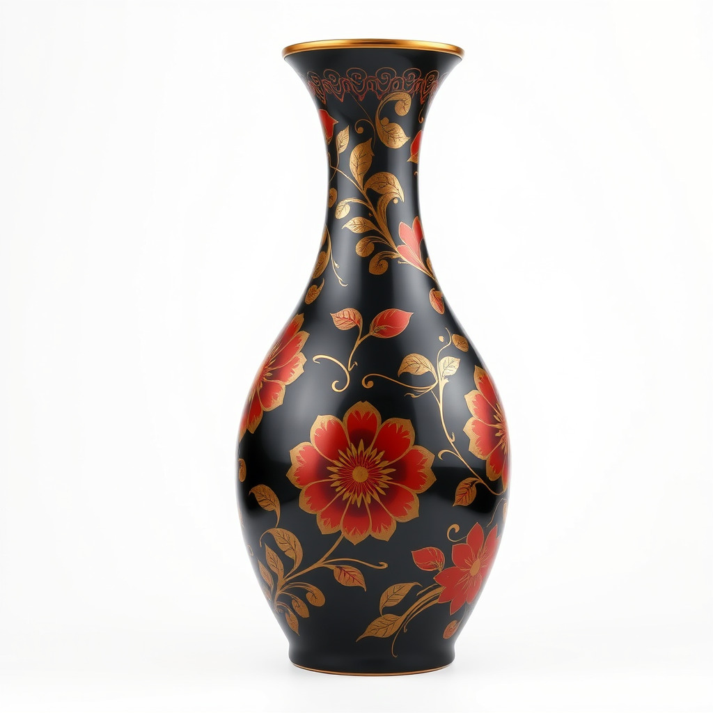 Decorative Floral Vase D Model Pack Low-poly 3D model_4