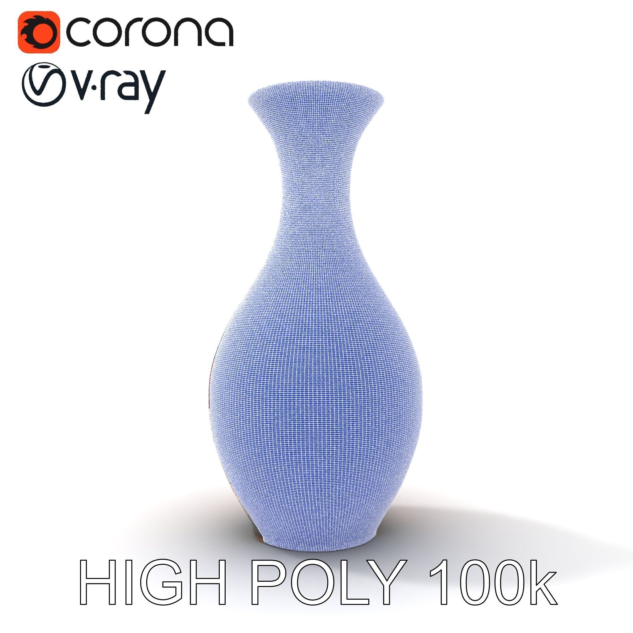 Decorative Floral Vase D Model Pack Low-poly 3D model_21