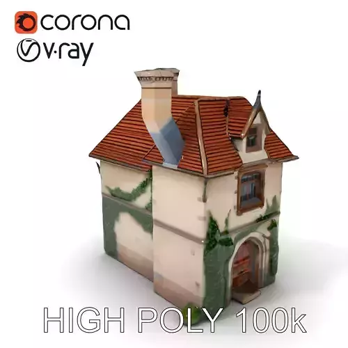 Charming Medieval House Model Pack with Ivy