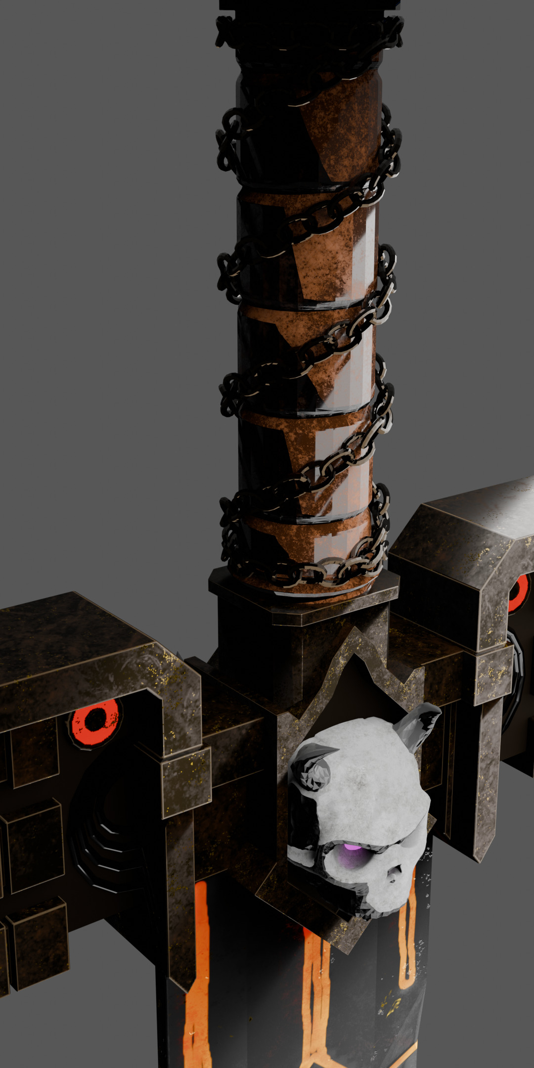 Cursed Sword Low-poly 3D model_2