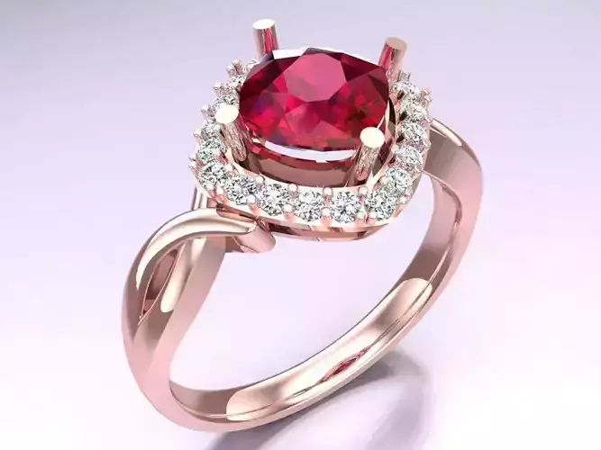 Square Stone Rings - Womens Rings -  N452915