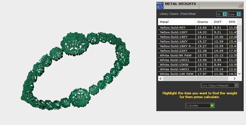 Indian Bracelet 3D print model_3