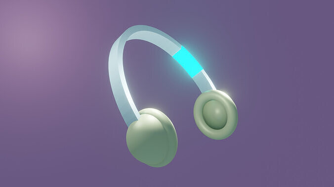 Headphones 3D model 3D model