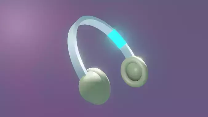 Headphones 3D model 3D model