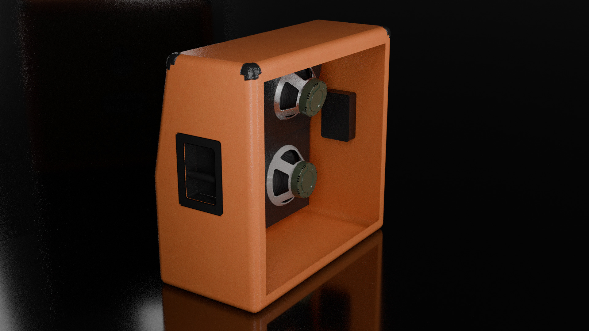 4x12 Guitar Cab - Orange PPC412 Slope 3D model_3