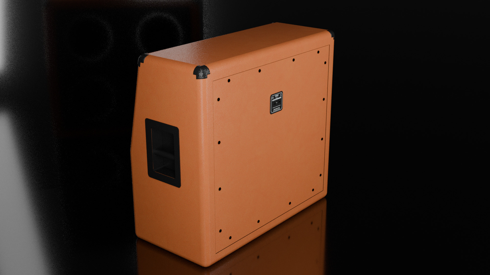 4x12 Guitar Cab - Orange PPC412 Slope 3D model_2